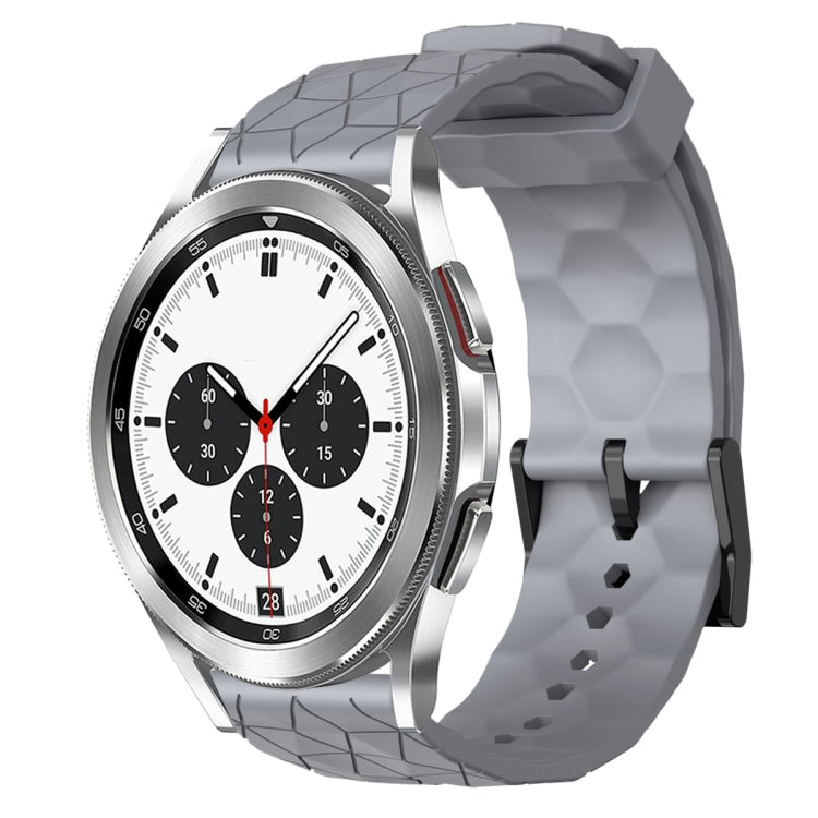 20mm Football Pattern Solid Color Silicone Watch Band, For Samsung Galaxy Watch 4 40mm, For Samsung  Galaxy Watch 4 Classic 42mm