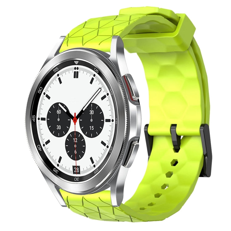 20mm Football Pattern Solid Color Silicone Watch Band, For Samsung Galaxy Watch 4 40mm, For Samsung  Galaxy Watch 4 Classic 42mm