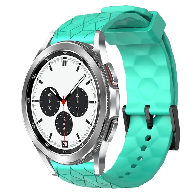 20mm Football Pattern Solid Color Silicone Watch Band, For Samsung Galaxy Watch 4 40mm, For Samsung  Galaxy Watch 4 Classic 42mm