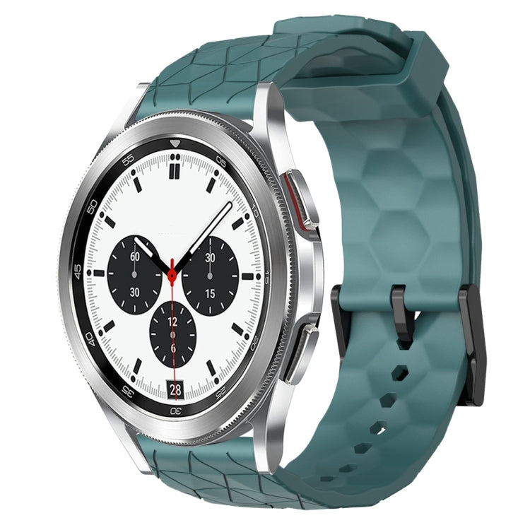 20mm Football Pattern Solid Color Silicone Watch Band, For Samsung Galaxy Watch 4 40mm, For Samsung  Galaxy Watch 4 Classic 42mm