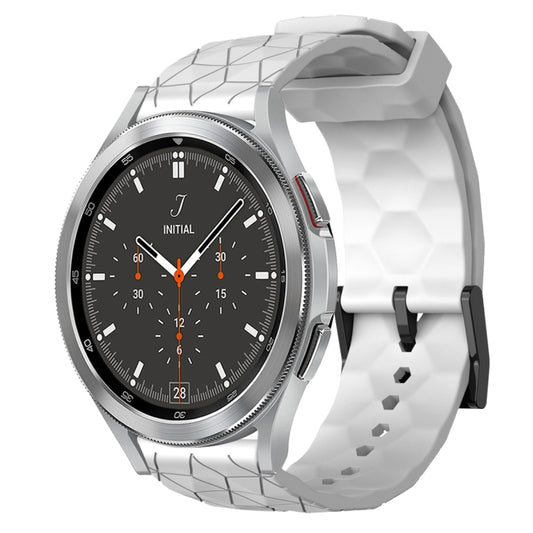 20mm Football Pattern Solid Color Silicone Watch Band, For Samsung  Galaxy Watch 4 Classic 46mm, For Samsung Galaxy Watch Active 2 40mm