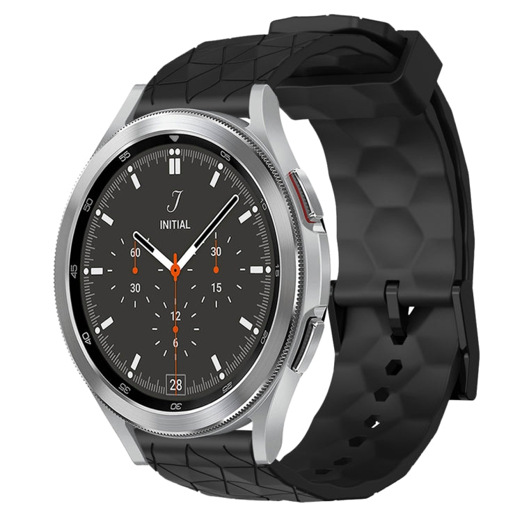 20mm Football Pattern Solid Color Silicone Watch Band, For Samsung  Galaxy Watch 4 Classic 46mm, For Samsung Galaxy Watch Active 2 40mm