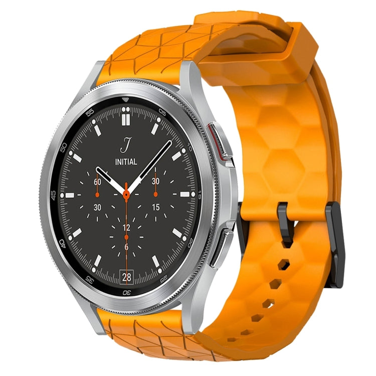 20mm Football Pattern Solid Color Silicone Watch Band, For Samsung  Galaxy Watch 4 Classic 46mm, For Samsung Galaxy Watch Active 2 40mm