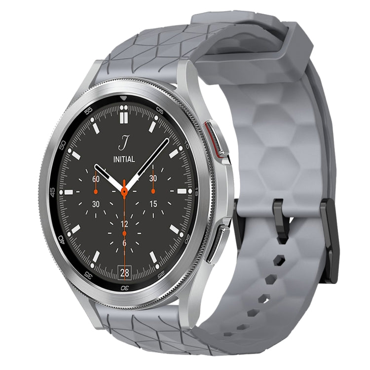 20mm Football Pattern Solid Color Silicone Watch Band, For Samsung  Galaxy Watch 4 Classic 46mm, For Samsung Galaxy Watch Active 2 40mm