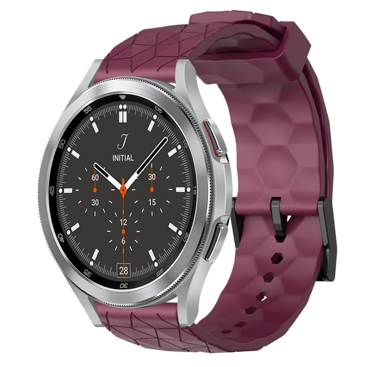 20mm Football Pattern Solid Color Silicone Watch Band, For Samsung  Galaxy Watch 4 Classic 46mm, For Samsung Galaxy Watch Active 2 40mm