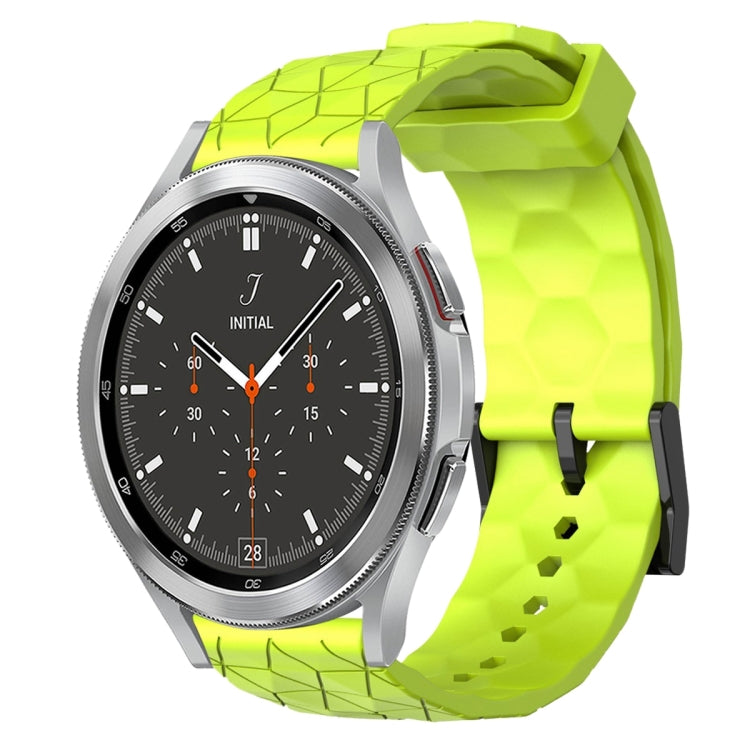 20mm Football Pattern Solid Color Silicone Watch Band, For Samsung  Galaxy Watch 4 Classic 46mm, For Samsung Galaxy Watch Active 2 40mm
