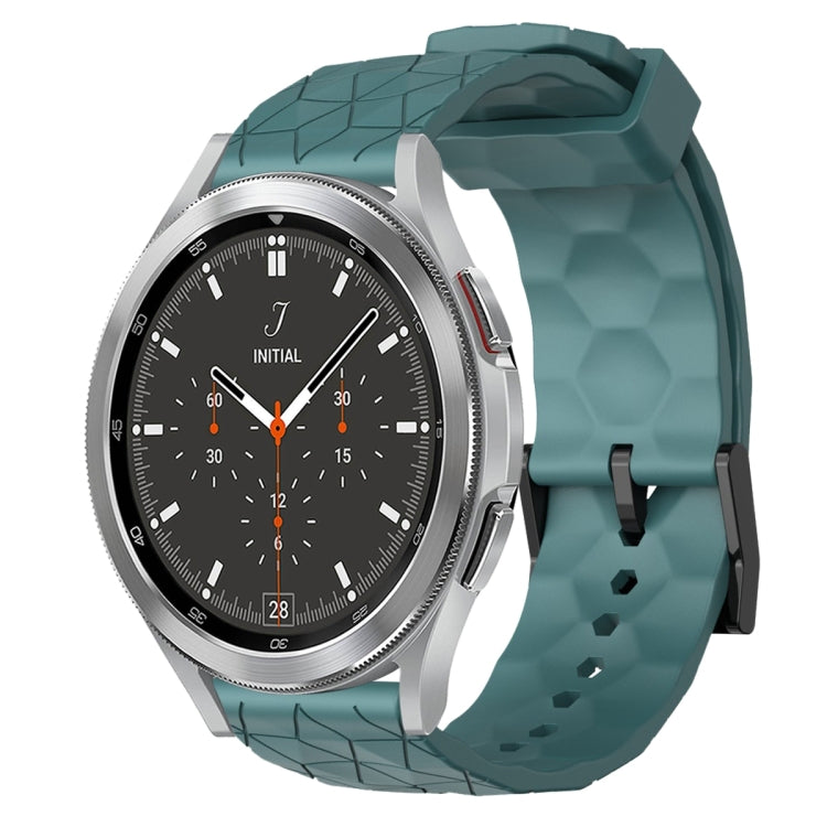 20mm Football Pattern Solid Color Silicone Watch Band, For Samsung  Galaxy Watch 4 Classic 46mm, For Samsung Galaxy Watch Active 2 40mm