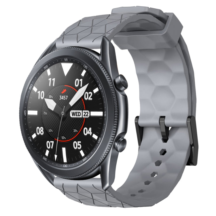 22mm Football Pattern Solid Color Silicone Watch Band, For Samsung Galaxy Watch3 45mm, For Samsung Galaxy Watch 46mm