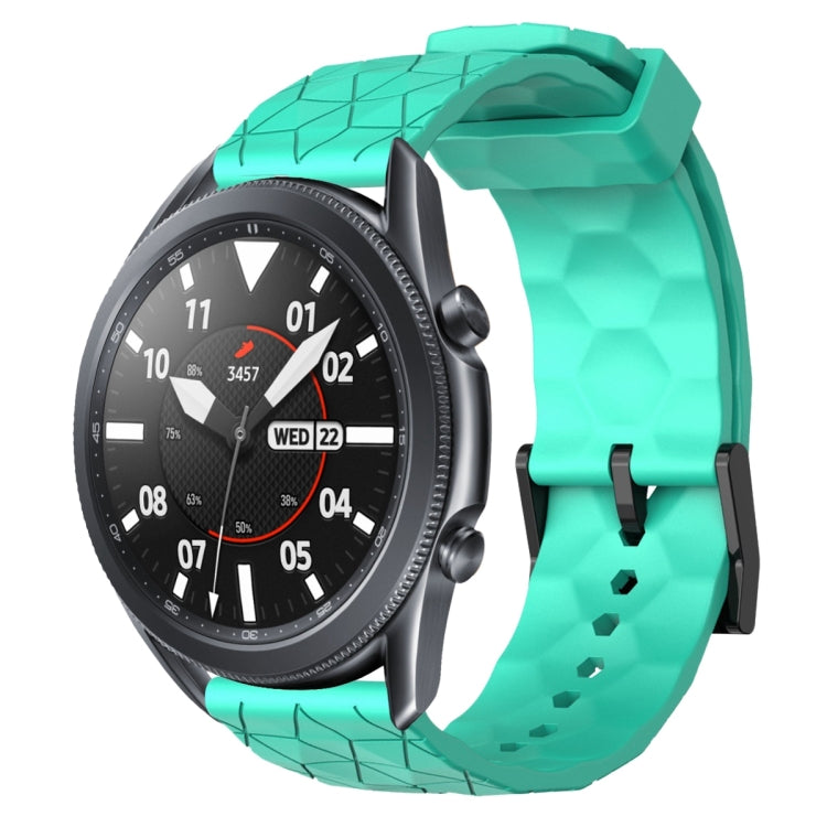 22mm Football Pattern Solid Color Silicone Watch Band, For Samsung Galaxy Watch3 45mm, For Samsung Galaxy Watch 46mm