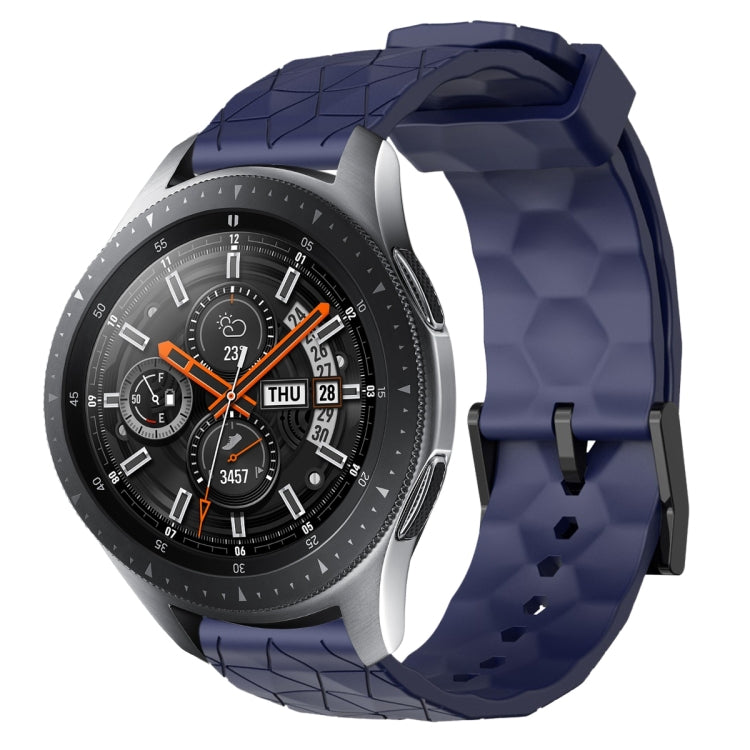 22mm Football Pattern Solid Color Silicone Watch Band, For Samsung Galaxy Watch3 45mm, For Samsung Galaxy Watch 46mm