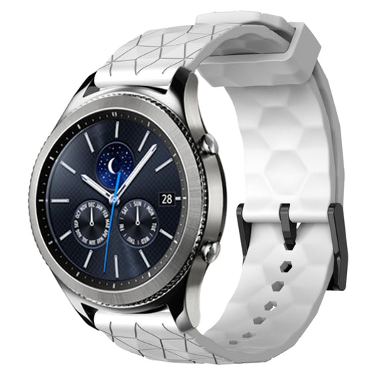 22mm Football Pattern Solid Color Silicone Watch Band, For Samsung Gear S3 Classic, For Samsung Gear S3 Frontier