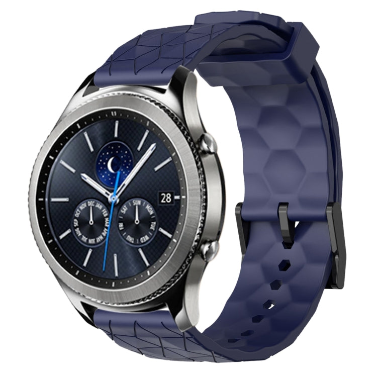 22mm Football Pattern Solid Color Silicone Watch Band, For Samsung Gear S3 Classic, For Samsung Gear S3 Frontier