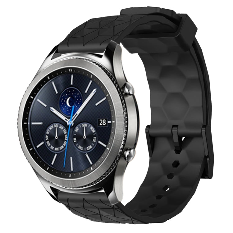 22mm Football Pattern Solid Color Silicone Watch Band, For Samsung Gear S3 Classic, For Samsung Gear S3 Frontier