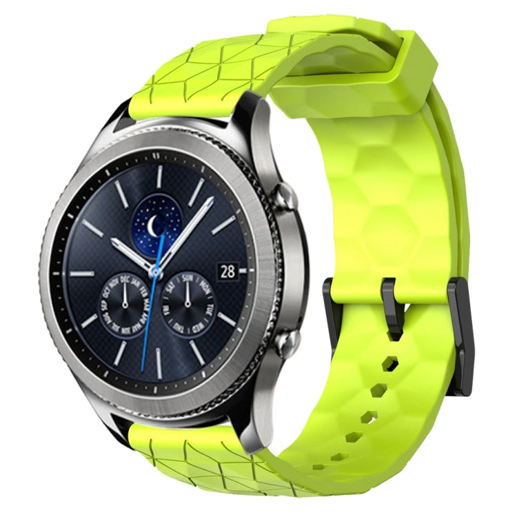 22mm Football Pattern Solid Color Silicone Watch Band, For Samsung Gear S3 Classic, For Samsung Gear S3 Frontier