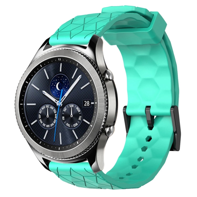 22mm Football Pattern Solid Color Silicone Watch Band, For Samsung Gear S3 Classic, For Samsung Gear S3 Frontier