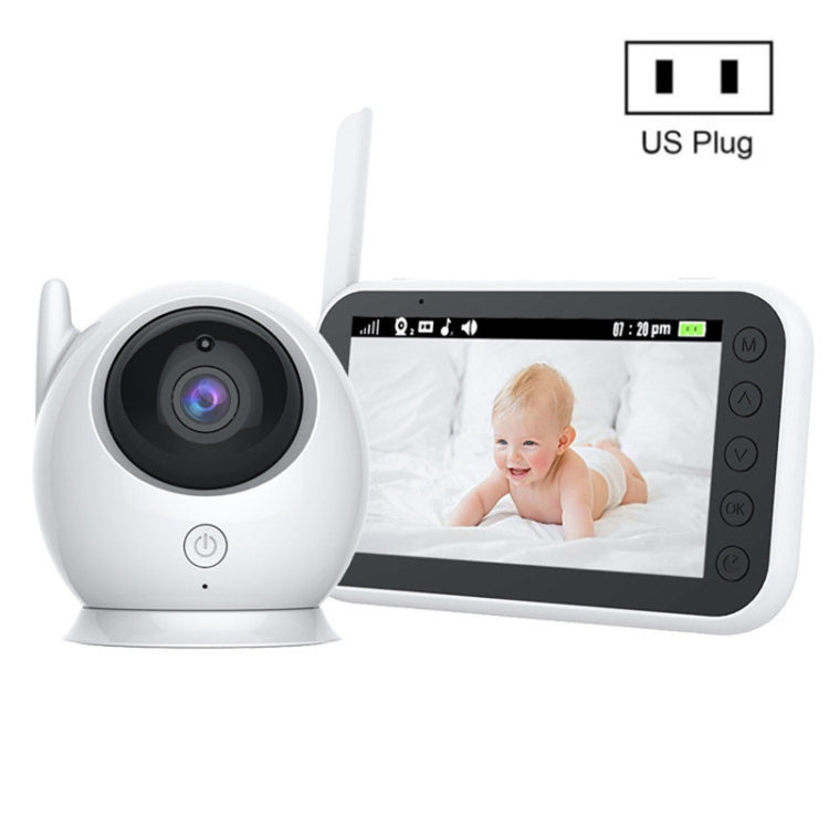 ABM100 4.3 inch Wireless Video Color Night Vision Baby Monitor 360-Degree Security Camera, ABM100