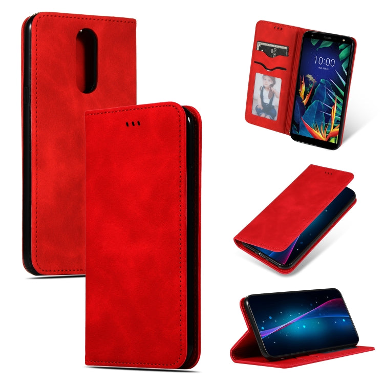 Retro Skin Feel Business Magnetic Horizontal Flip Leather Case for LG K40 & K12 & K12 PLUS, For LG K40