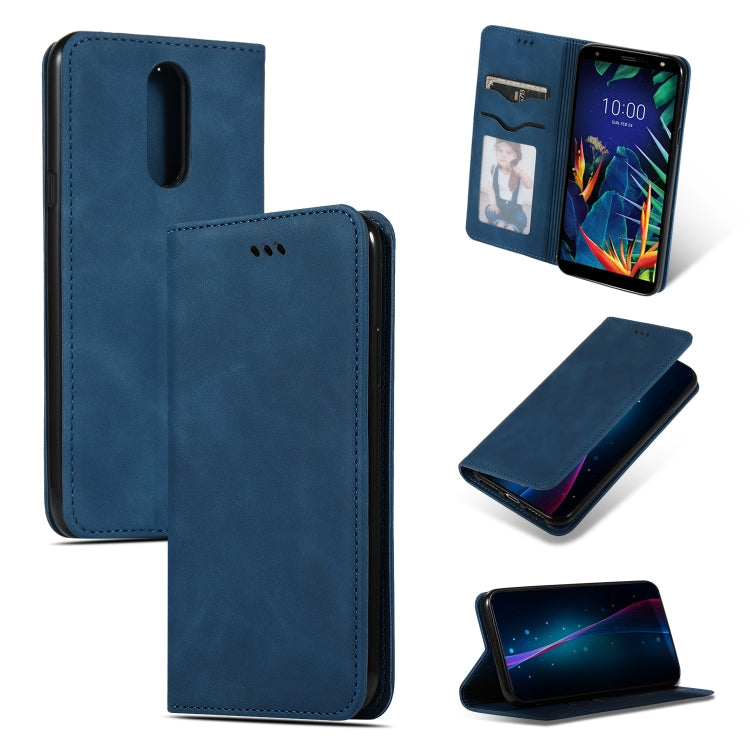 Retro Skin Feel Business Magnetic Horizontal Flip Leather Case for LG K40 & K12 & K12 PLUS, For LG K40