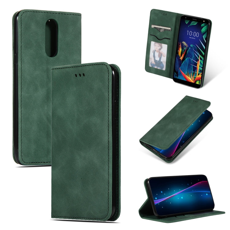 Retro Skin Feel Business Magnetic Horizontal Flip Leather Case for LG K40 & K12 & K12 PLUS, For LG K40