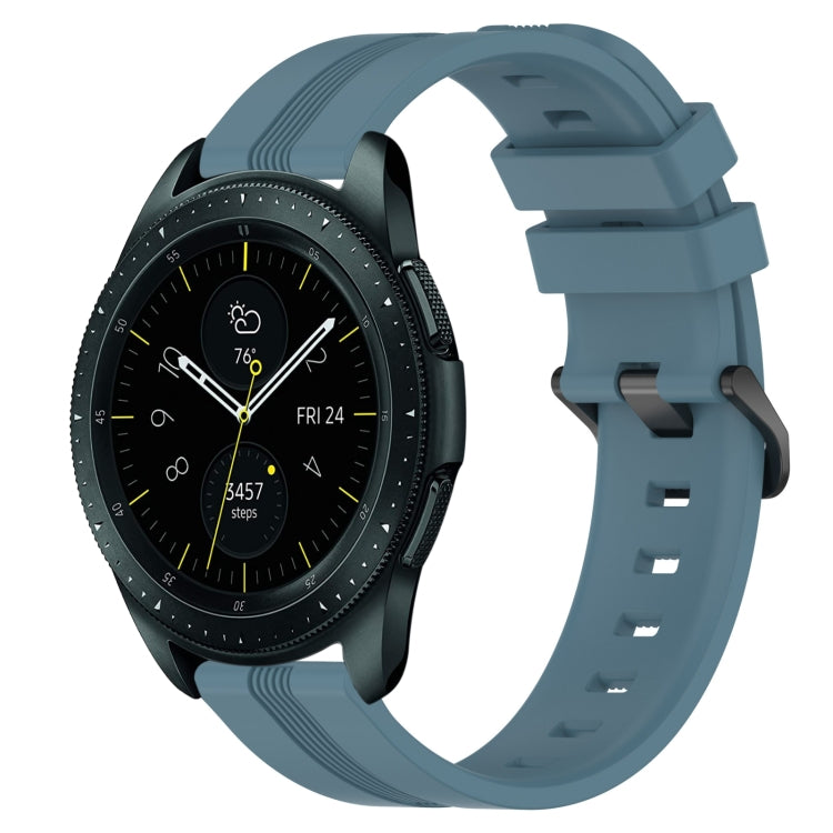 20mm Concave Striped Slicone Watch Band, For Samsung Galaxy Watch 42mm, For Samsung Galaxy Watch 6 44mm