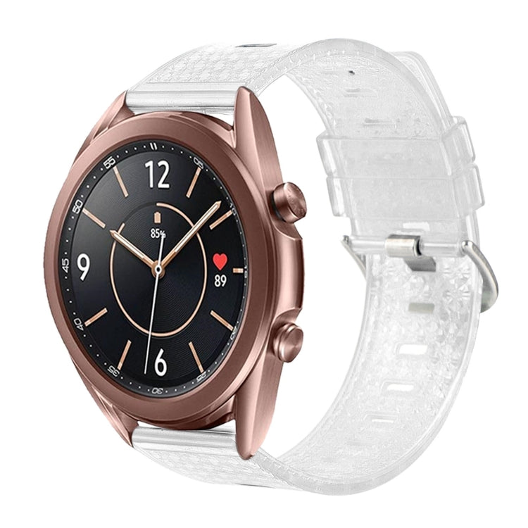 20mm Transparent Shiny Diamond TPU Watch Band, For Samsung Galaxy Watch 3 41mm, For Samsung Galaxy Watch 42mm, For Samsung Galaxy Watch5 40mm / 44mm, For Samsung Galaxy Watch5 Pro