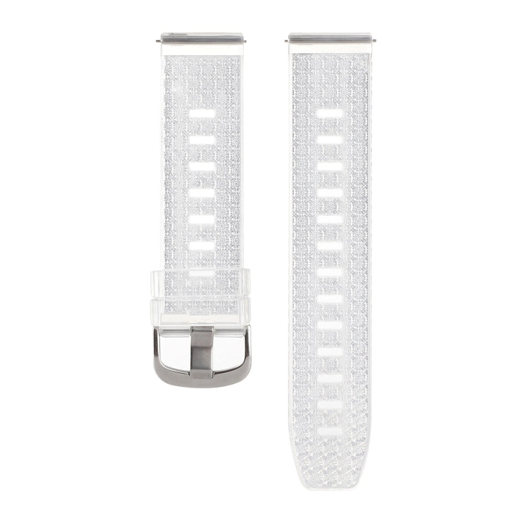20mm Transparent Shiny Diamond TPU Watch Band, For Samsung Galaxy Watch 3 41mm, For Samsung Galaxy Watch 42mm, For Samsung Galaxy Watch5 40mm / 44mm, For Samsung Galaxy Watch5 Pro