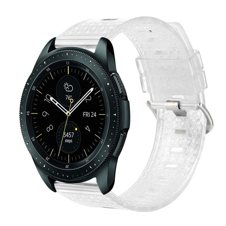 20mm Transparent Shiny Diamond TPU Watch Band, For Samsung Galaxy Watch 3 41mm, For Samsung Galaxy Watch 42mm, For Samsung Galaxy Watch5 40mm / 44mm, For Samsung Galaxy Watch5 Pro