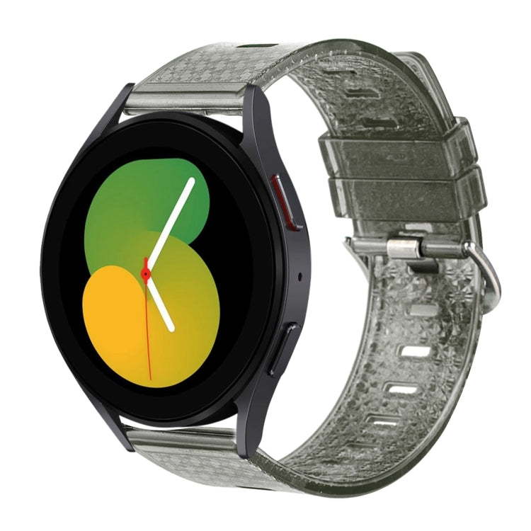 20mm Transparent Shiny Diamond TPU Watch Band, For Samsung Galaxy Watch 3 41mm, For Samsung Galaxy Watch 42mm, For Samsung Galaxy Watch5 40mm / 44mm, For Samsung Galaxy Watch5 Pro