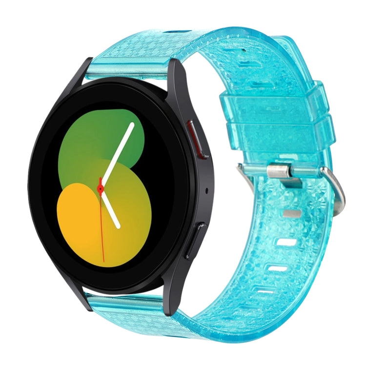 20mm Transparent Shiny Diamond TPU Watch Band, For Samsung Galaxy Watch 3 41mm, For Samsung Galaxy Watch 42mm, For Samsung Galaxy Watch5 40mm / 44mm, For Samsung Galaxy Watch5 Pro