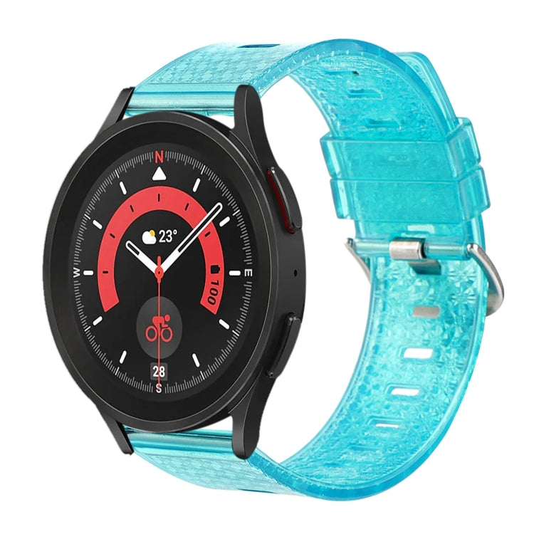 20mm Transparent Shiny Diamond TPU Watch Band, For Samsung Galaxy Watch 3 41mm, For Samsung Galaxy Watch 42mm, For Samsung Galaxy Watch5 40mm / 44mm, For Samsung Galaxy Watch5 Pro