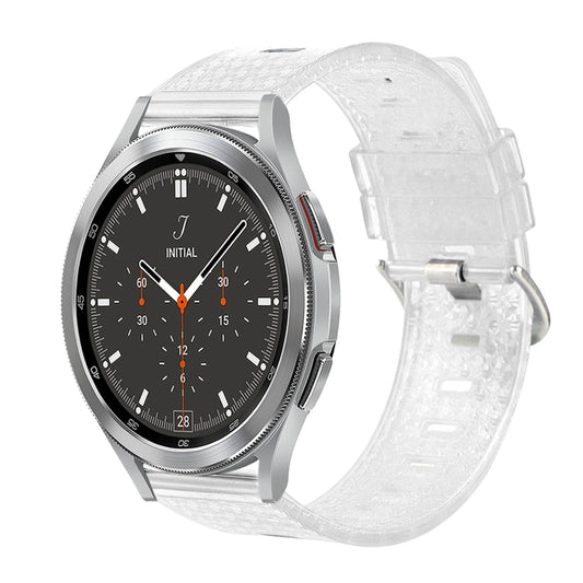20mm Transparent Shiny Diamond TPU Watch Band, For Samsung Galaxy Watch4 / Watch4 Classic, For Samsung Galaxy Watch3 41mm, For Samsung Galaxy Gear Sport / Gear S2 Classic