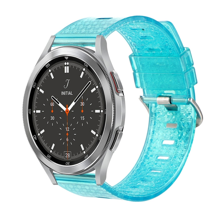20mm Transparent Shiny Diamond TPU Watch Band, For Samsung Galaxy Watch4 / Watch4 Classic, For Samsung Galaxy Watch3 41mm, For Samsung Galaxy Gear Sport / Gear S2 Classic