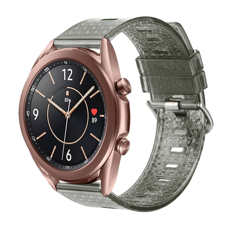 20mm Transparent Shiny Diamond TPU Watch Band, For Samsung Galaxy Watch4 / Watch4 Classic, For Samsung Galaxy Watch3 41mm, For Samsung Galaxy Gear Sport / Gear S2 Classic