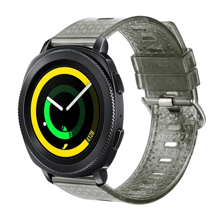 20mm Transparent Shiny Diamond TPU Watch Band, For Samsung Galaxy Watch4 / Watch4 Classic, For Samsung Galaxy Watch3 41mm, For Samsung Galaxy Gear Sport / Gear S2 Classic
