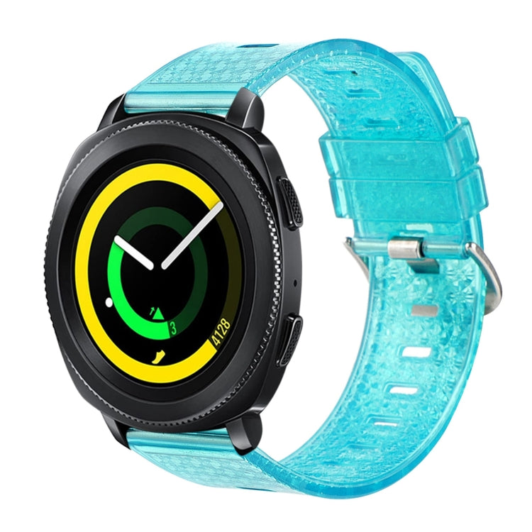 20mm Transparent Shiny Diamond TPU Watch Band, For Samsung Galaxy Watch4 / Watch4 Classic, For Samsung Galaxy Watch3 41mm, For Samsung Galaxy Gear Sport / Gear S2 Classic