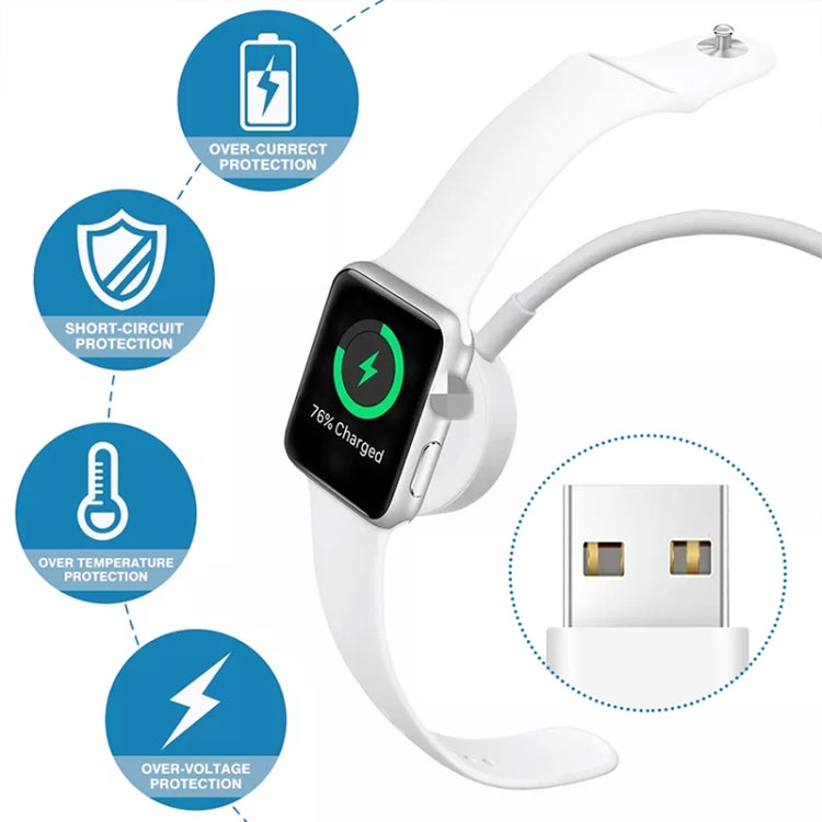 1m USB Magnetic Fast Charger Charging Cable for Watch Apple Series Ultra/8/7/6/SE/SE2/5/4/3/2/1, DS-XB011