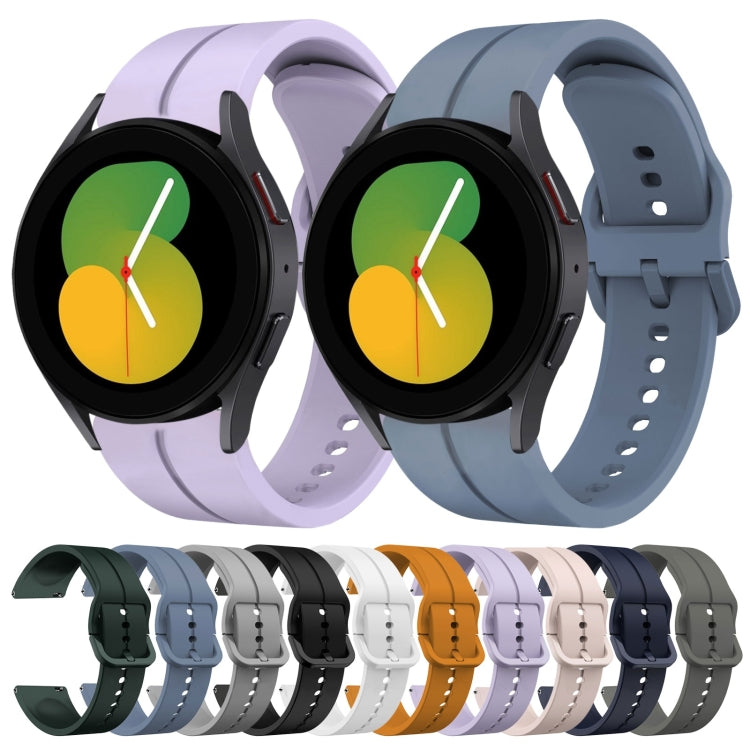 20mm Loop Silicone Watch Band, For Samsung Galaxy Watch5 44mm, For Samsung Galaxy Watch 6 Classic 47mm