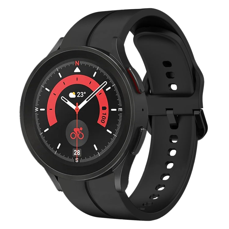 20mm Loop Silicone Watch Band, For Samsung Galaxy Watch5 40mm, For Samsung Galaxy Watch5 Pro 45mm