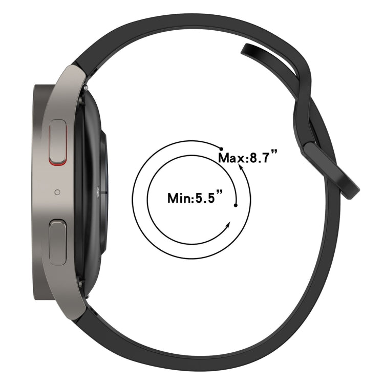 20mm Loop Silicone Watch Band, For Samsung Galaxy Watch4 44mm, For Samsung Galaxy Watch4 40mm