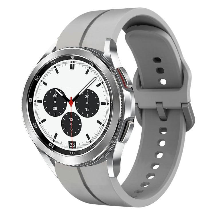 20mm Loop Silicone Watch Band, For Samsung  Galaxy Watch 4 Classic 42mm, For Samsung  Galaxy Watch 4 Classic 46mm
