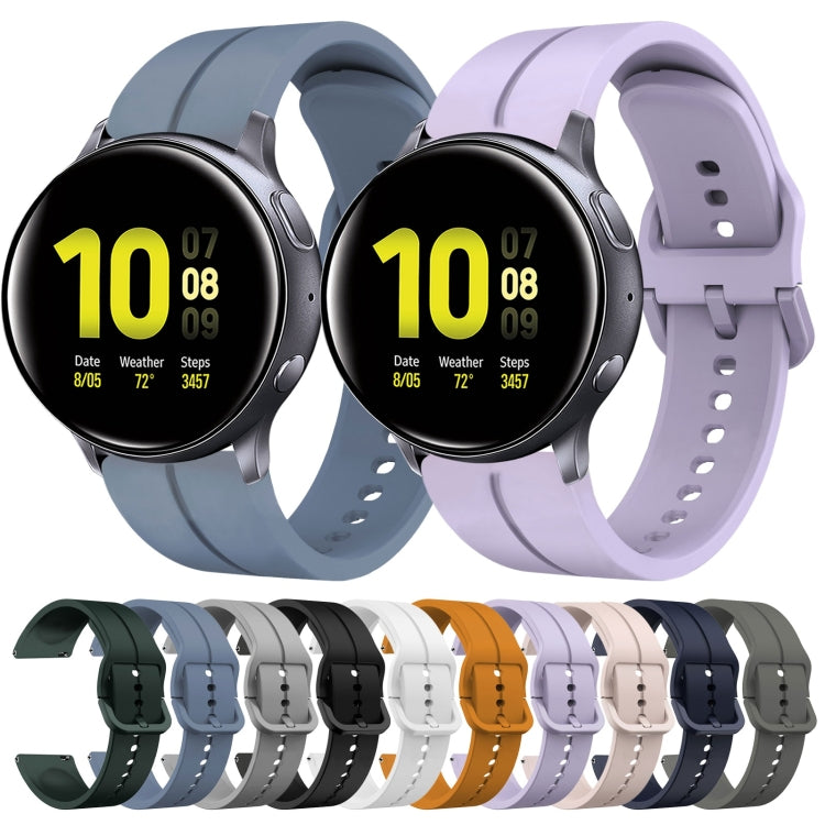 20mm Loop Silicone Watch Band, For Samsung Galaxy Watch Active 2 40mm, For Samsung Galaxy Watch Active 2 44mm