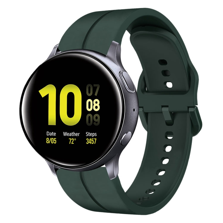 20mm Loop Silicone Watch Band, For Samsung Galaxy Watch Active 2 40mm, For Samsung Galaxy Watch Active 2 44mm