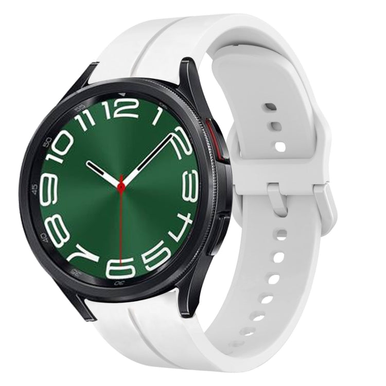 20mm Loop Silicone Watch Band, For Samsung Galaxy Watch5 44mm, For Samsung Galaxy Watch 6 Classic 47mm