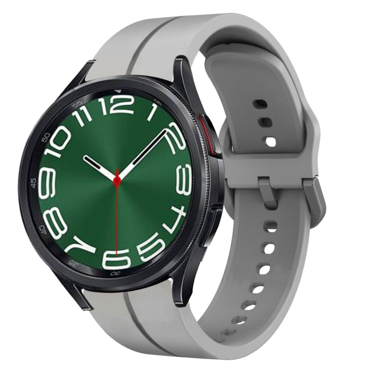 20mm Loop Silicone Watch Band, For Samsung Galaxy Watch5 44mm, For Samsung Galaxy Watch 6 Classic 47mm