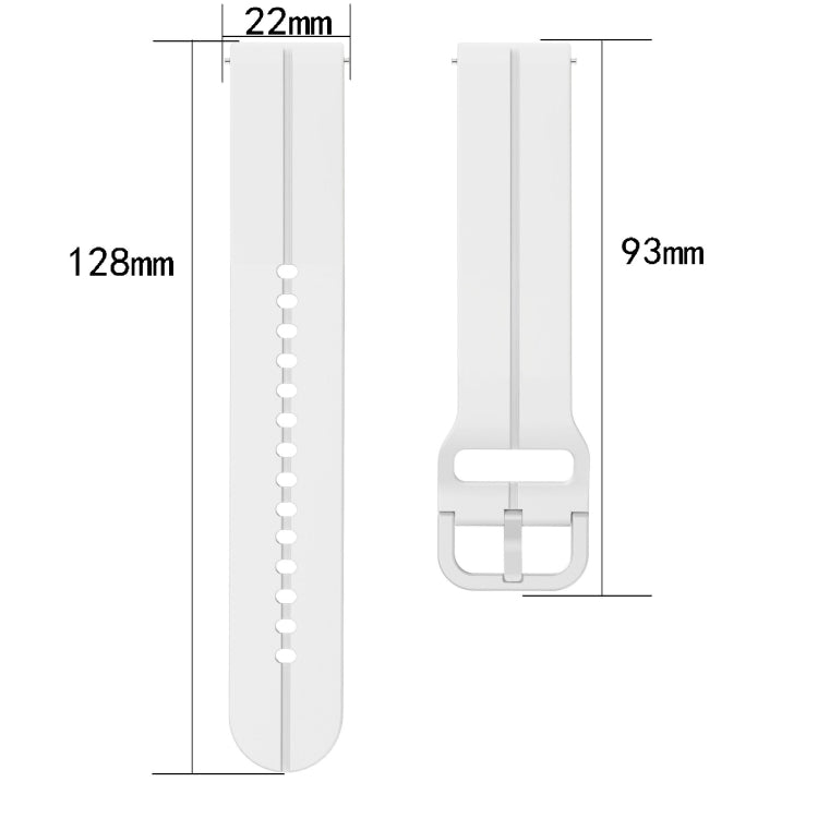 22mm Loop Silicone Watch Band, For Samsung Gear S3 Classic, For Samsung Gear S3 Frontier