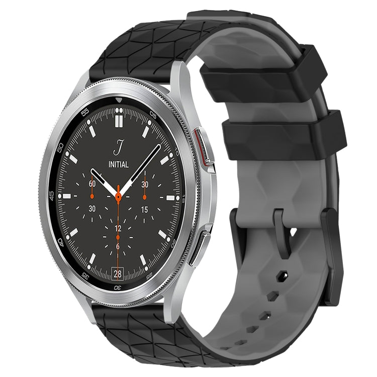 20mm Football Pattern Two-Color Silicone Watch Band, For Samsung  Galaxy Watch 4 Classic 46mm, For Samsung Galaxy Watch Active 2 40mm