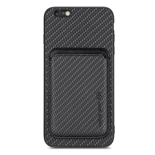Carbon Fiber Leather Card Magsafe Magnetic Phone Case, For iPhone 6 Plus / 6S Plus, For iPhone 13, For iPhone 7 Plus / 8 Plus, For iPhone 11