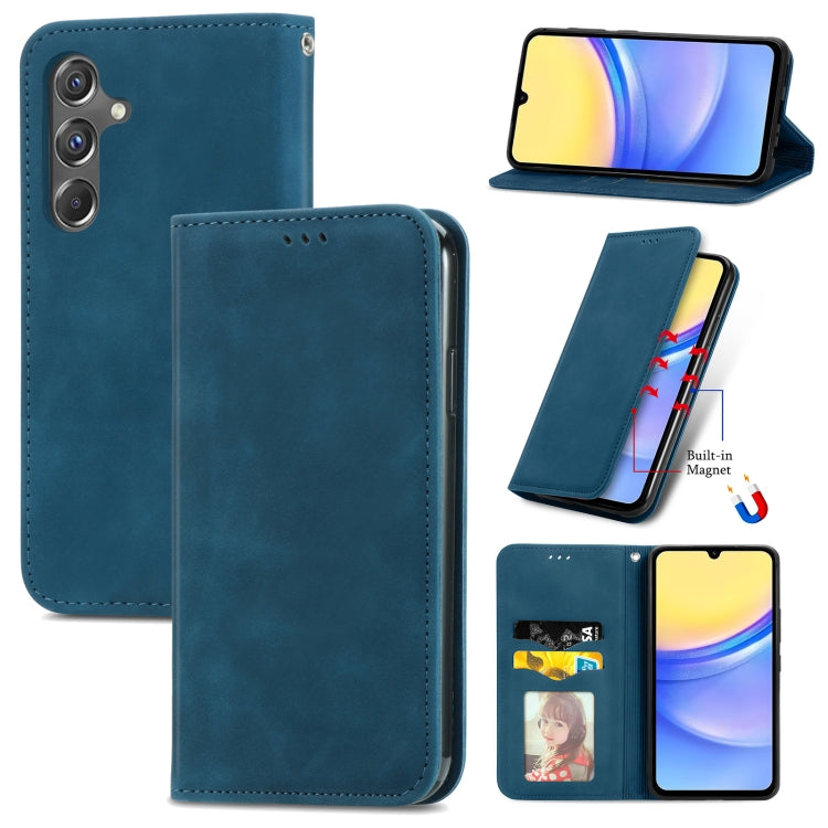 Retro Skin Feel Magnetic Leather Phone Case, For Samsung Galaxy A15, For Samsung Galaxy A05, For Samsung Galaxy A05s 4G, For Samsung Galaxy A25 5G, For Samsung Galaxy S23 FE 5G