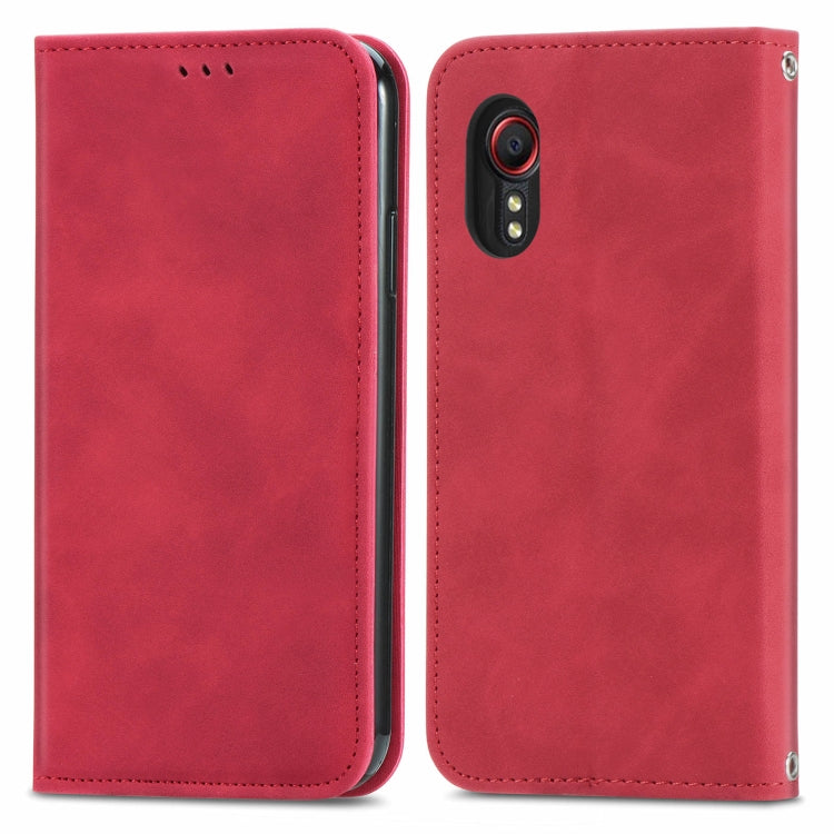 Retro Skin Feel Magnetic Leather Phone Case, For Samsung Galaxy A24 5G, For Samsung Galaxy S23 Ultra 5G, For Samsung Galaxy S23+ 5G, For Samsung Galaxy S23 5G, For Samsung Galaxy XCover 5