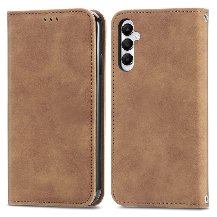 Retro Skin Feel Magnetic Leather Phone Case, For Samsung Galaxy A15, For Samsung Galaxy A05, For Samsung Galaxy A05s 4G, For Samsung Galaxy A25 5G, For Samsung Galaxy S23 FE 5G